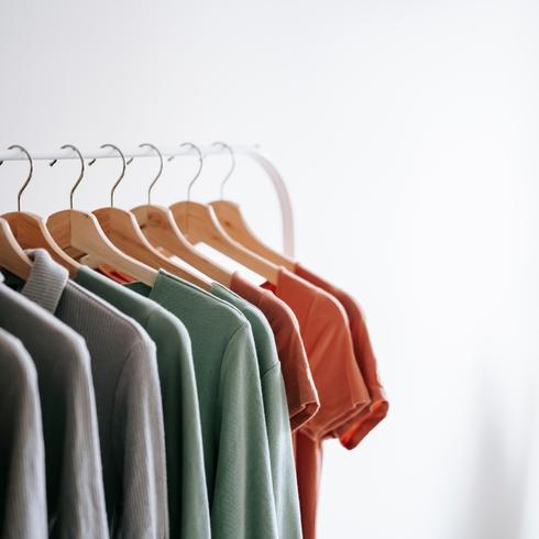 Organized clothing rack