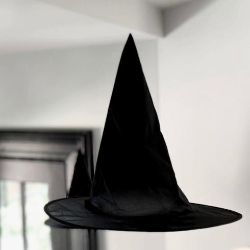 Floating witch hat decor