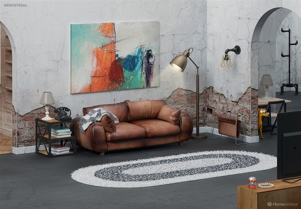 Living Room: Industrial