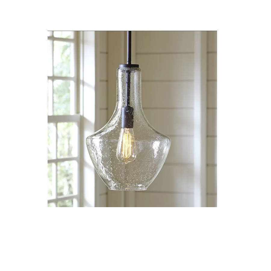 Clear glass kitchen pendant lighting