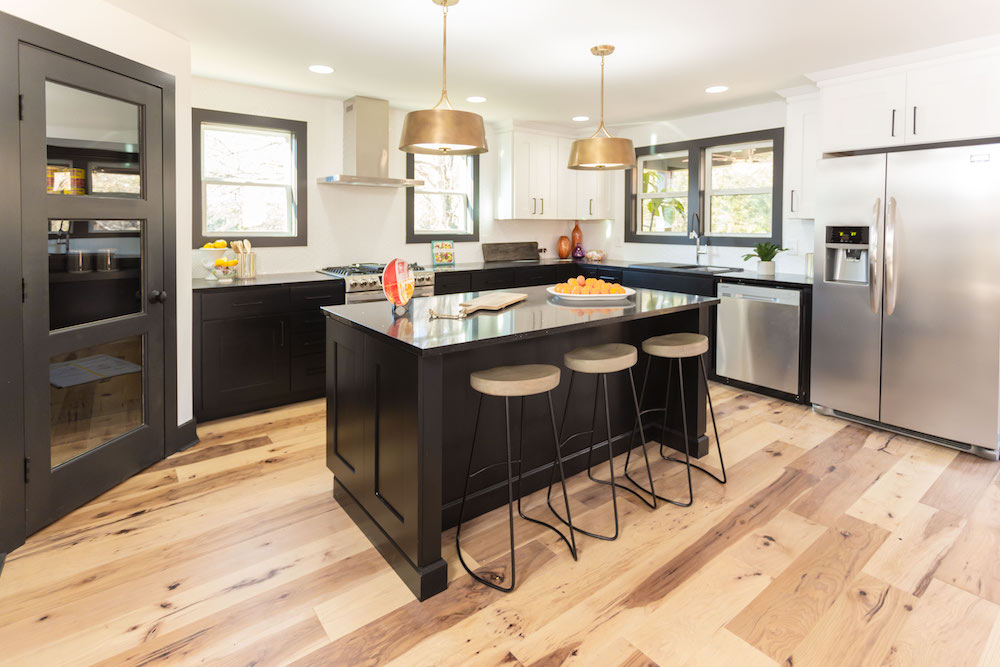 Masters of Flip Slow and Steady renovation kitchen black countertops