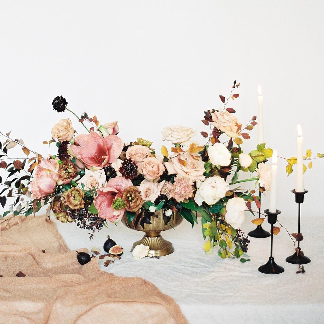 Gorgeous autumn floral display by Toronto's Blush and Bloom
