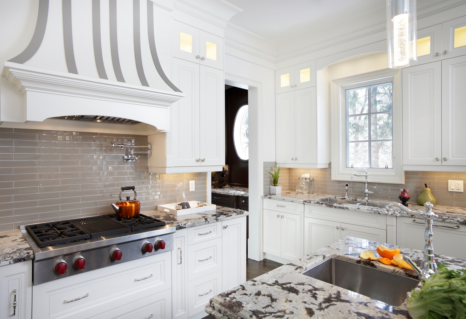 luxury modern white kitchen