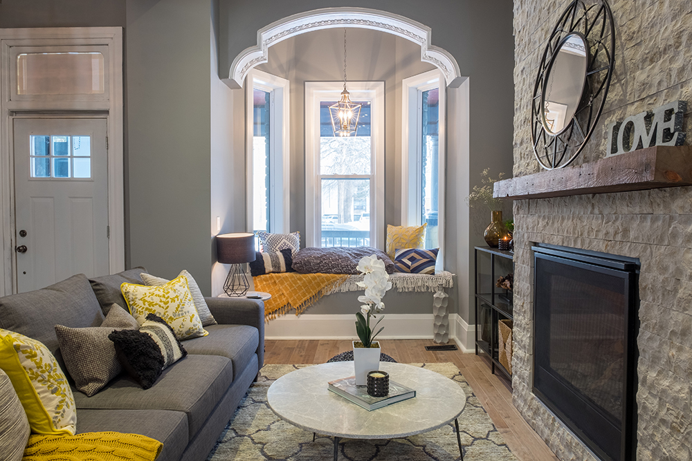 modern updates transform a tired duplex into a gorgeous open-concept home