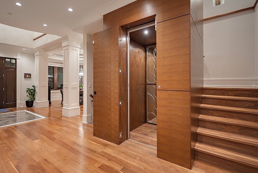 Foyer and elevator of 4670 Connaught Drive