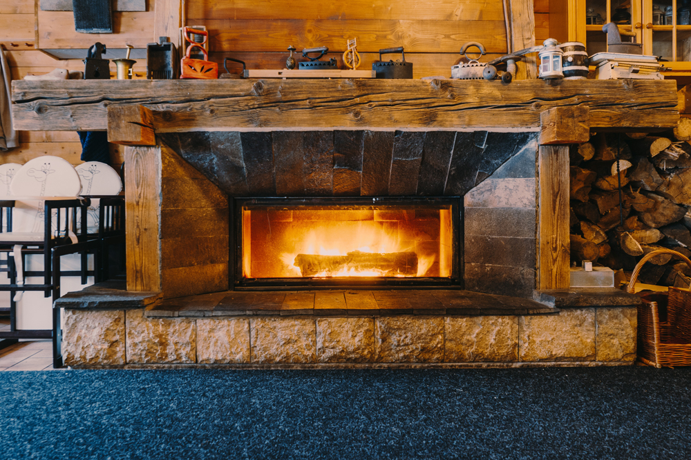 Salvaged wood fireplace mantel: tips for installing.