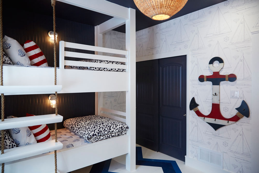 charming kids' bedroom with nautical touches.