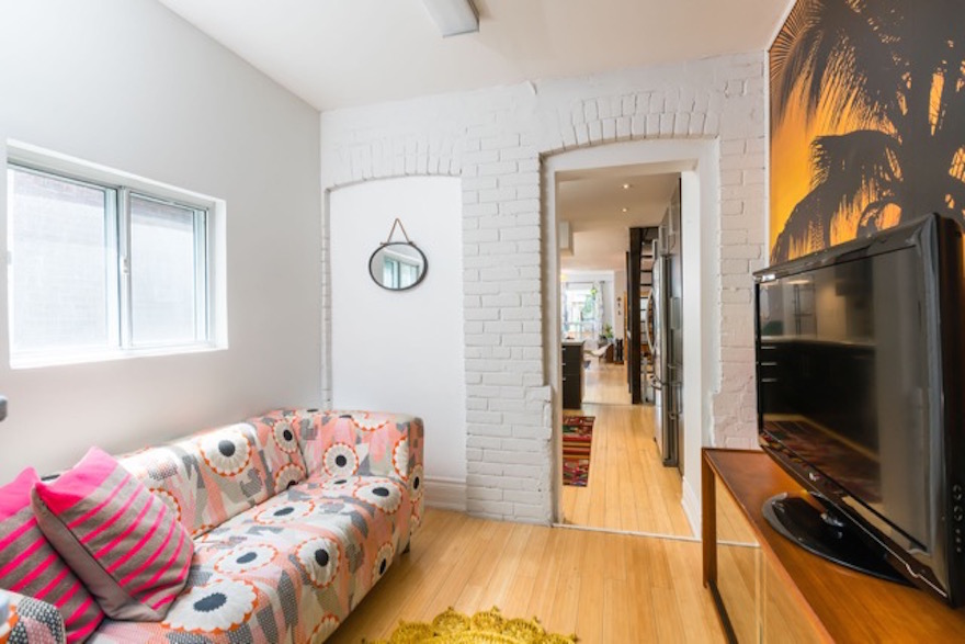 Family room of home in Toronto's Junction Triangle