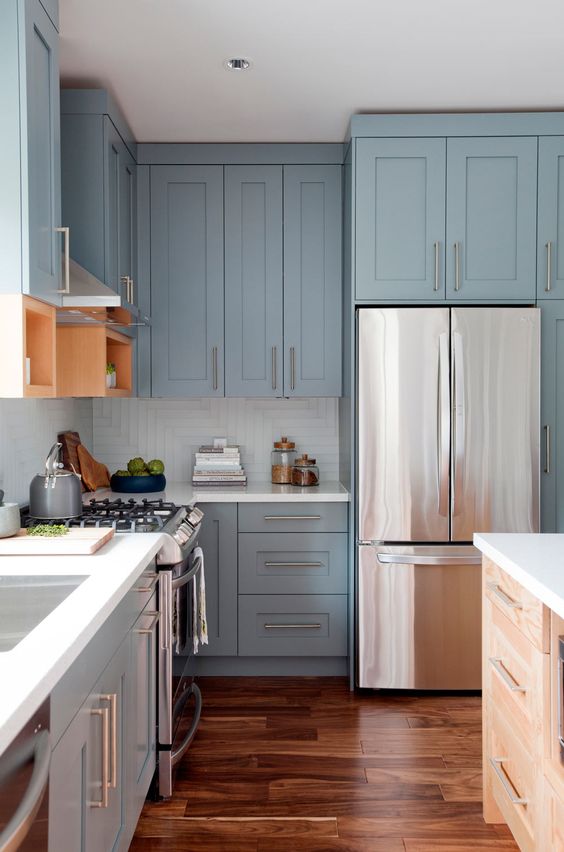 Light Blue Cabinetry Love it or Love it Vancouver