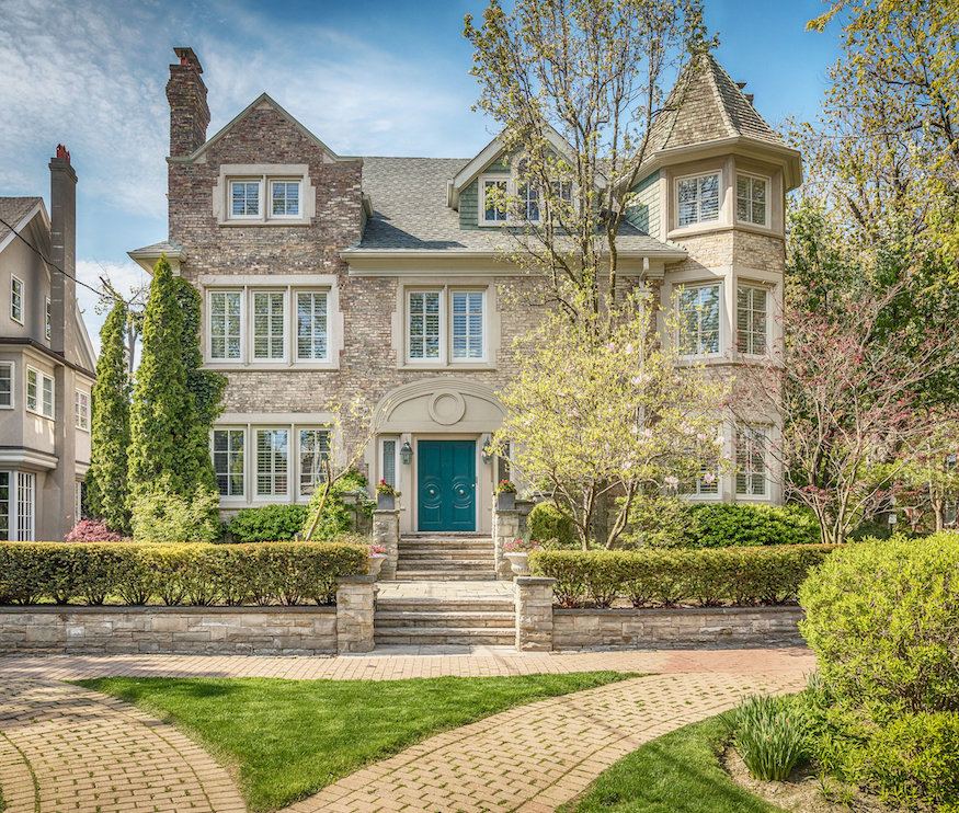 Exterior of $7-million Rosedale mansion in Toronto