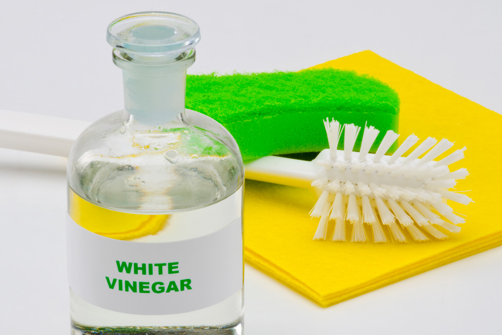 Vinegar and cleaning supplies