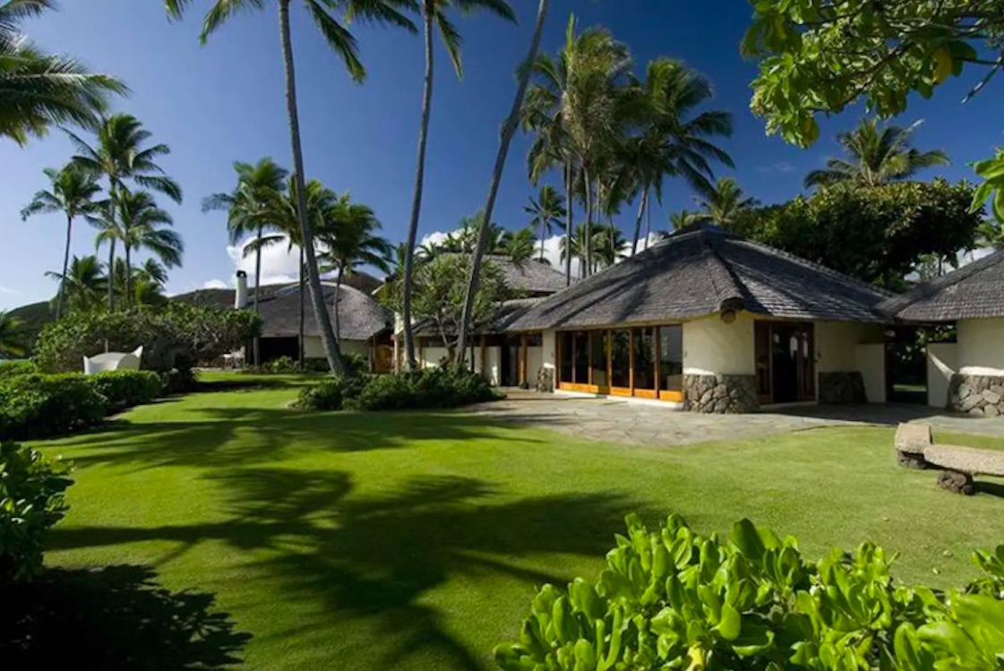 A lush, private 1.3-acre beachfront retreat in Lanikai on the island of Oahu