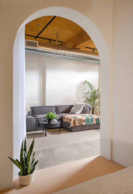 Living area within Broadview Loft from StudioAC