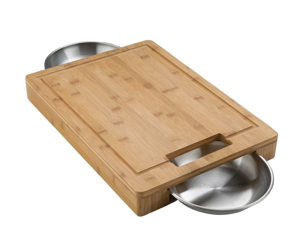 Cutting Board and Tuck-Away Bowls