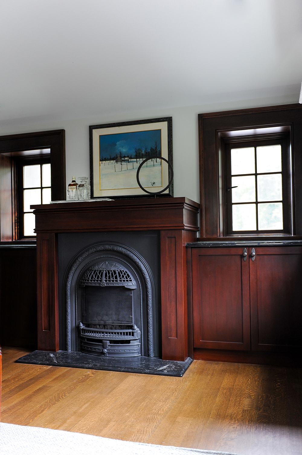 This working fireplace distinguishes the residence as a true heritage home.