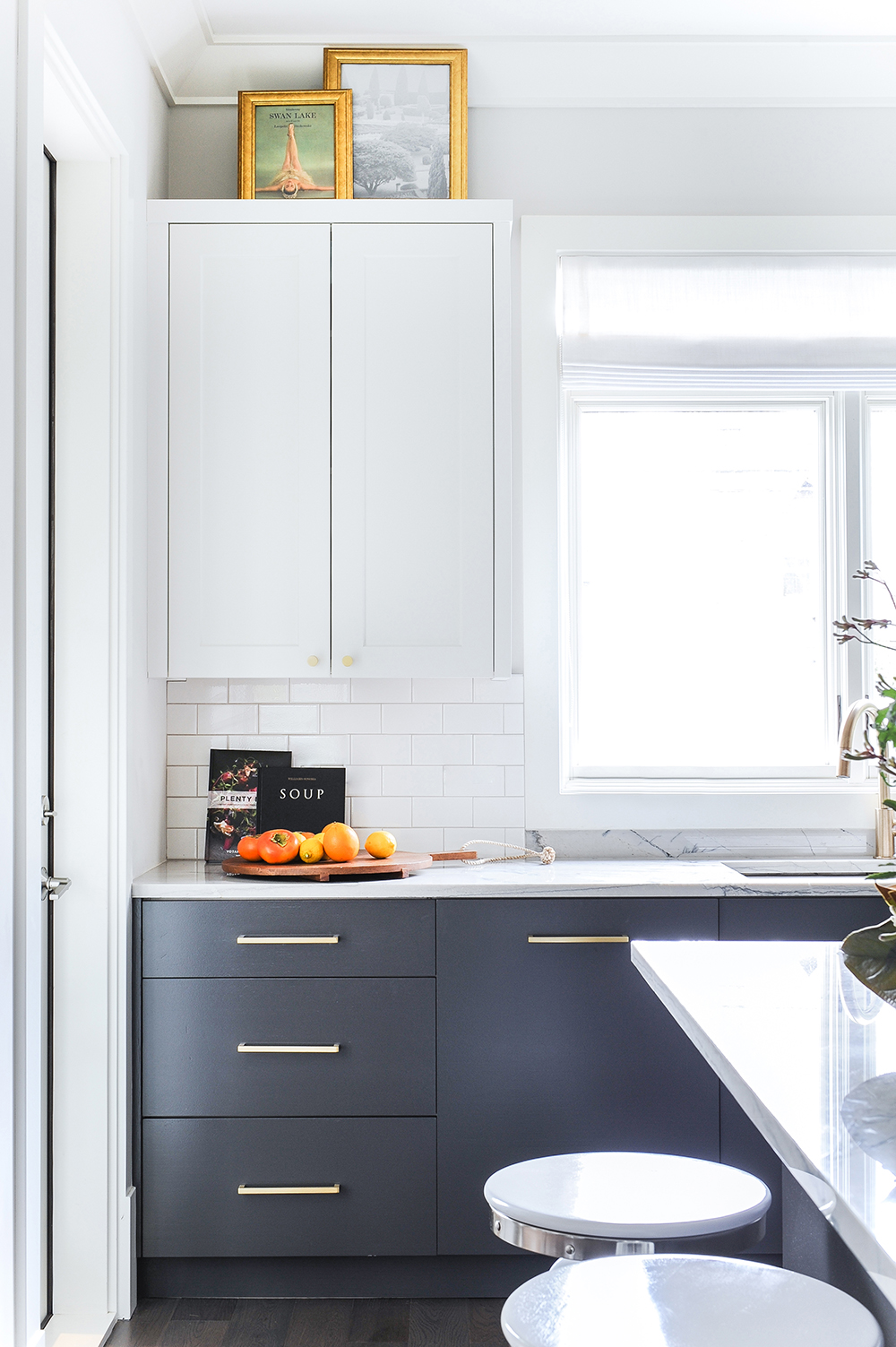 Kitchen countertops styled with warmth, colour and purpose in mind.