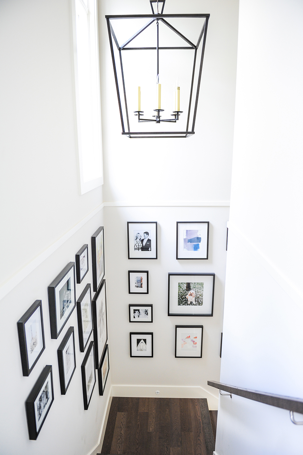 A gallery wall needn't be expensive or reserved for formal artwork.