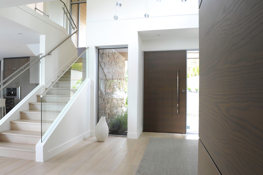 Entryway to Vancouver home in modern style
