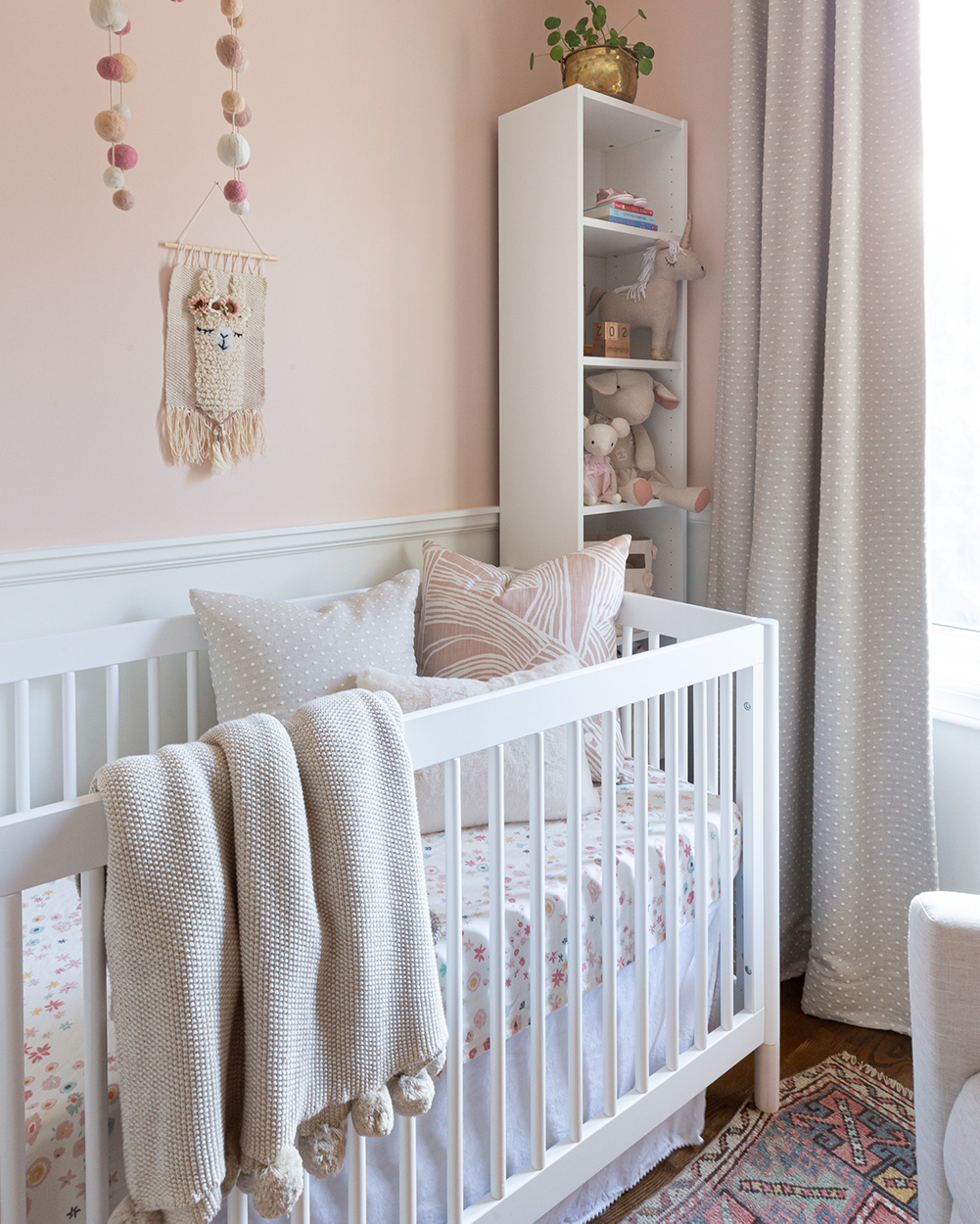 Decorette Kids Interiors small pink nursery crib