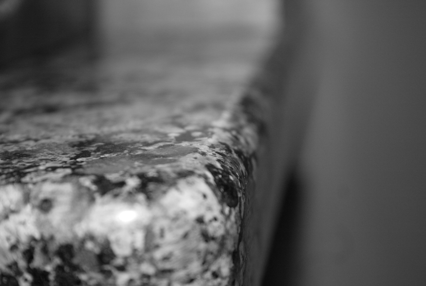 Close-up of marble countertop