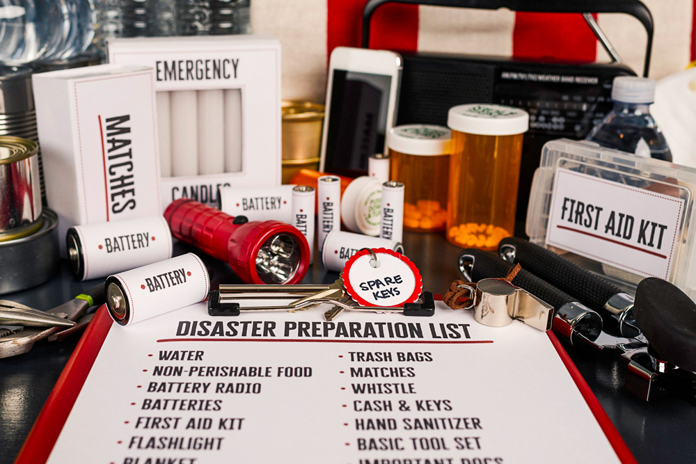 Disaster preperation list and supplies