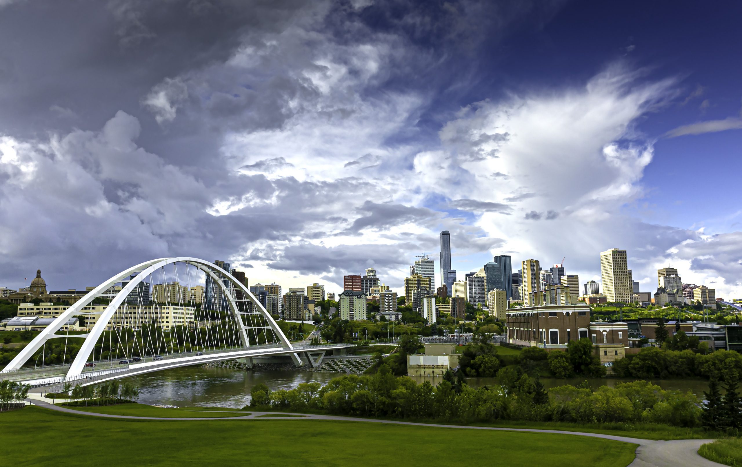 Skyline image of the downtown core in Edmonton, Alberta