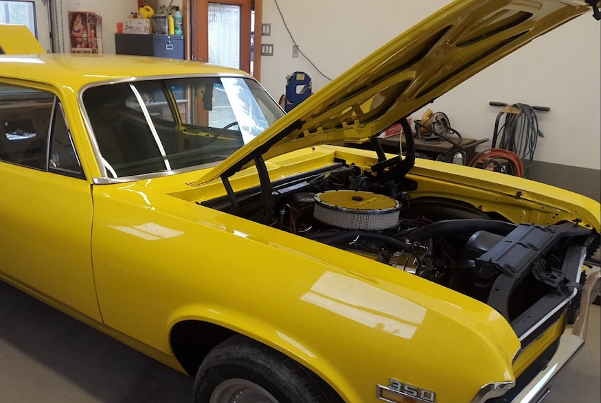 Restored muscle car in B.C. salvage property