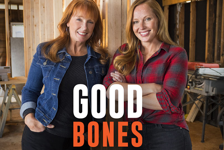 Good Bones show tile with hosts