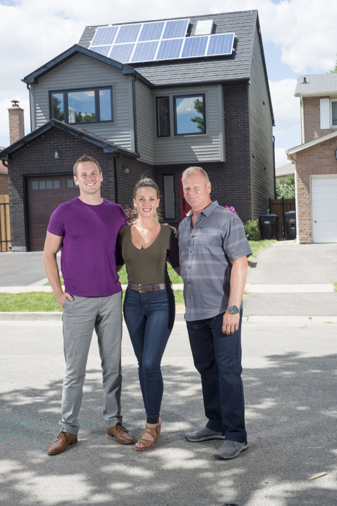 Mike Holmes, Mike Holmes Jr. and Lisa Grant