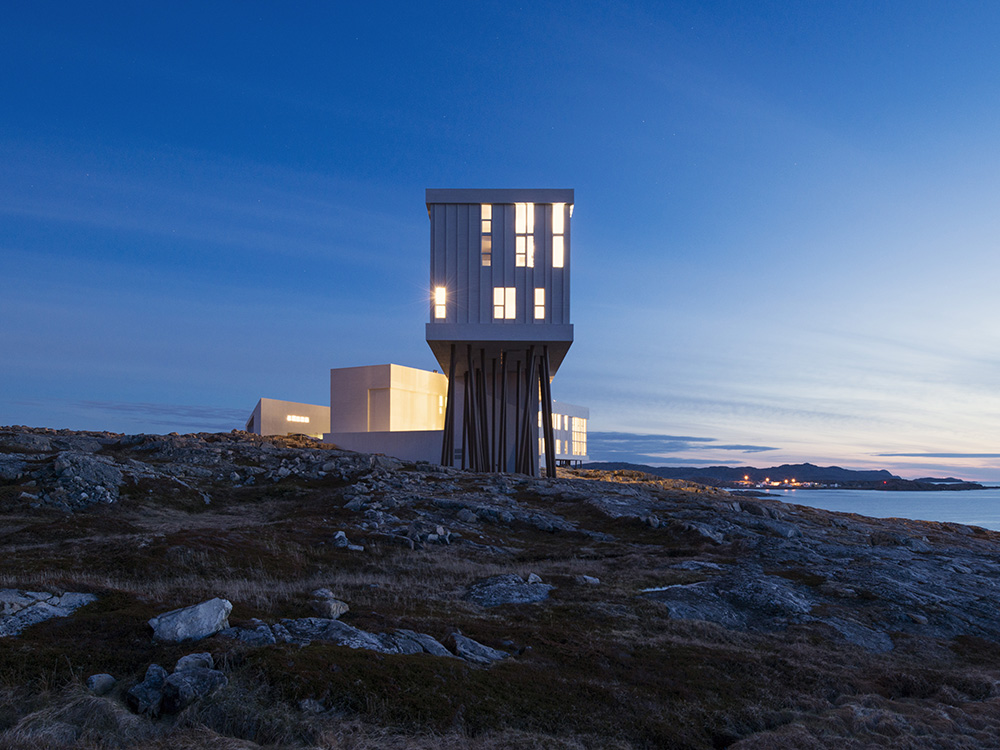 Newfoundland-born architect Todd Saunders designed Fogo Island Inn.