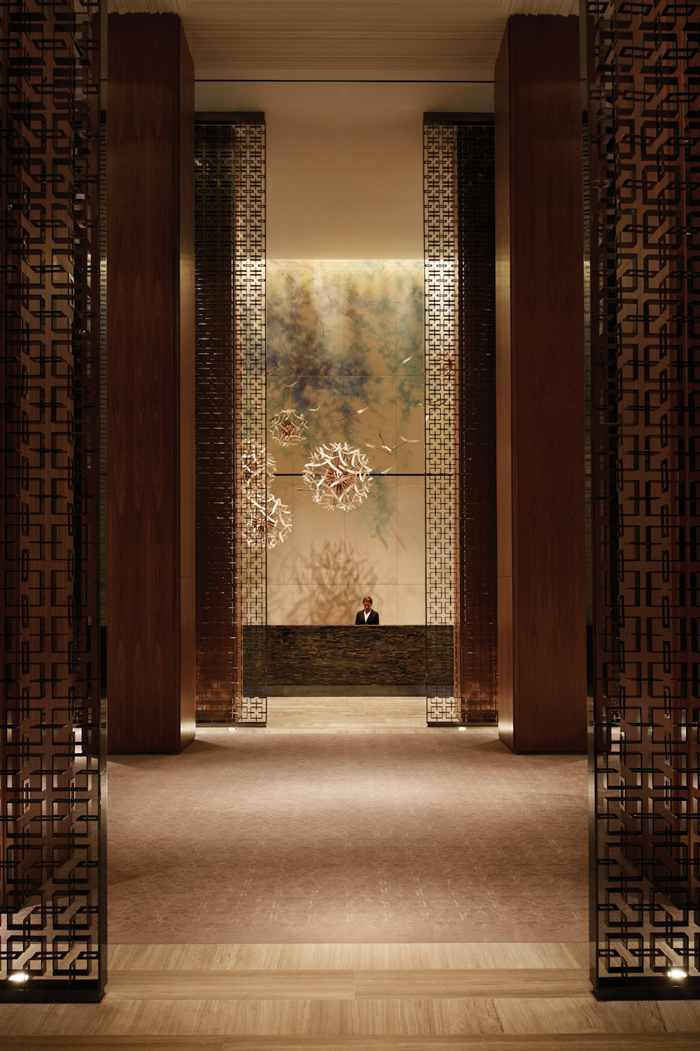 The lobby in the Four Seasons Hotel Toronto