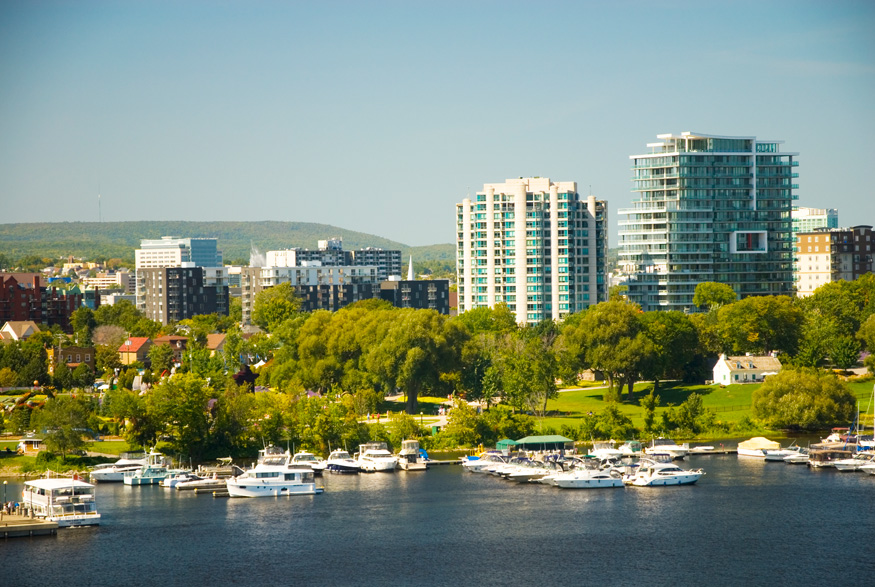 A city view of Gatineau, Quebec