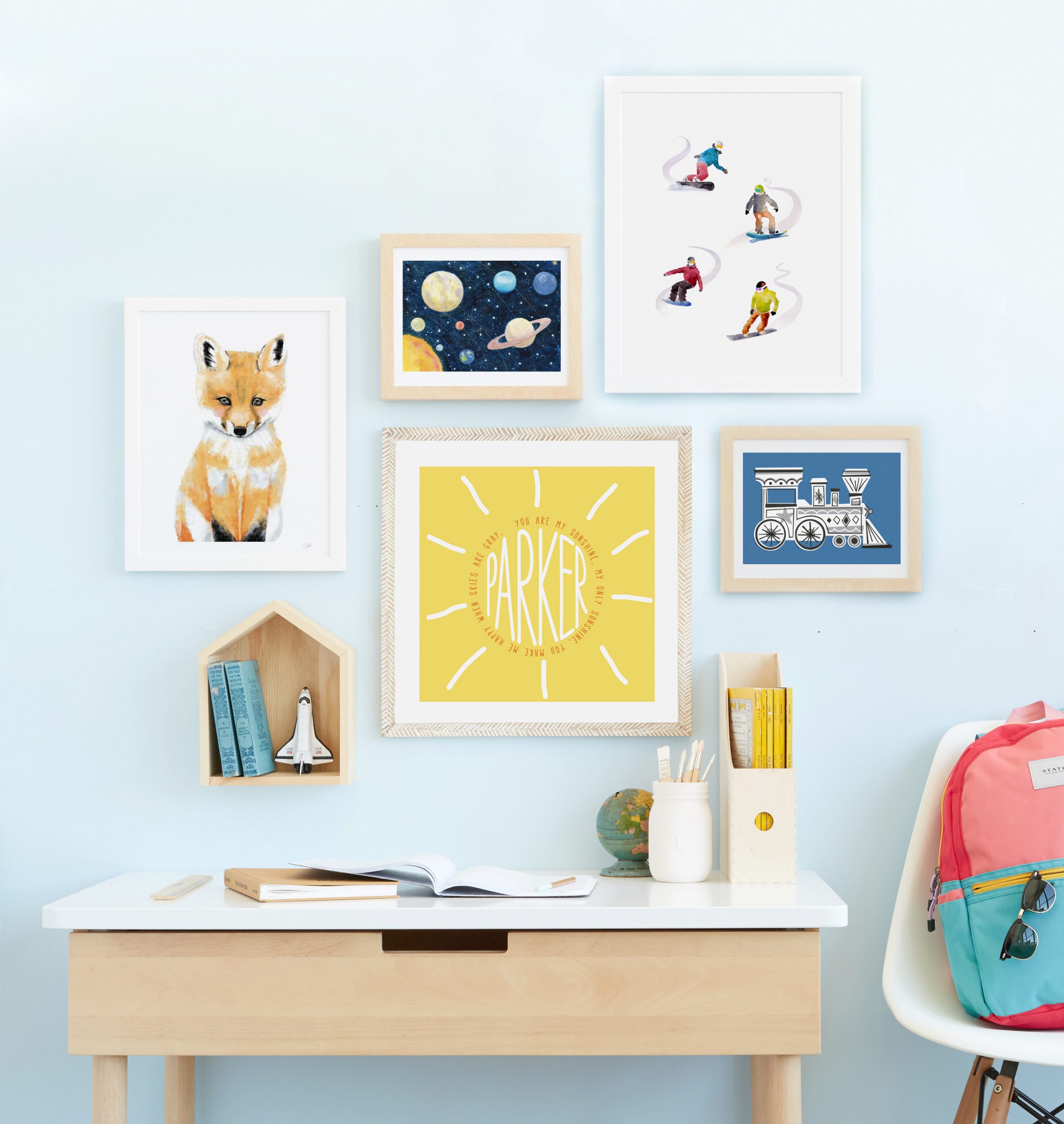 Cheerful Kids' Room Gallery Walls That Rival Adult Spaces