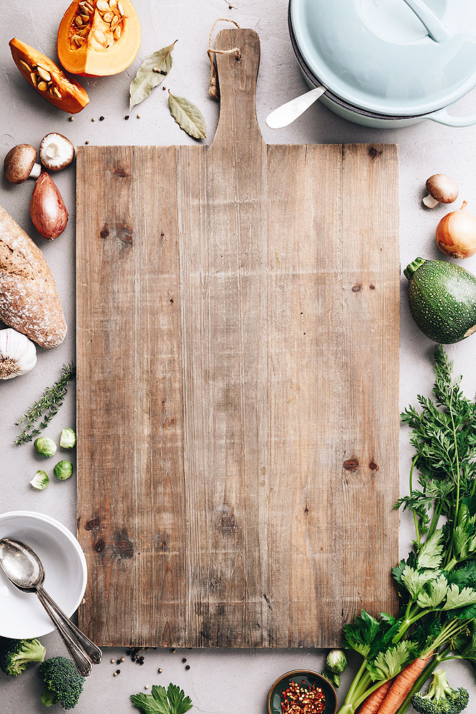 Reclaimed wood kitchen cutting board