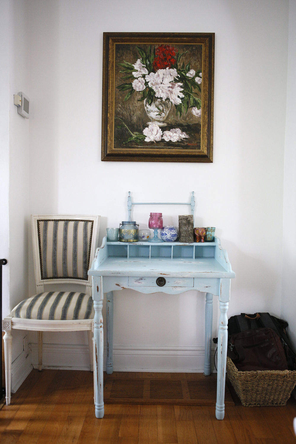 dresser and antique chair