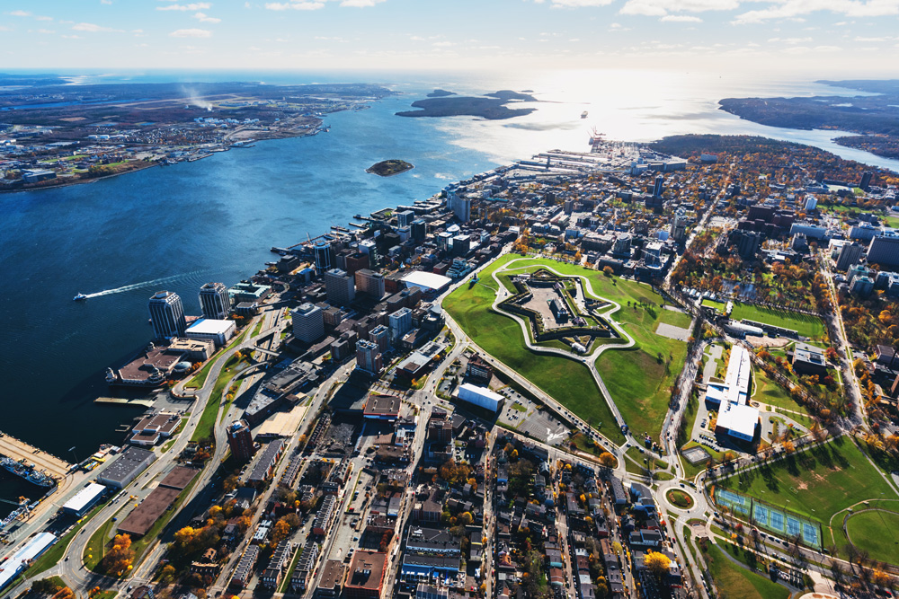 Aerial view of Halifax, Nova Scotia