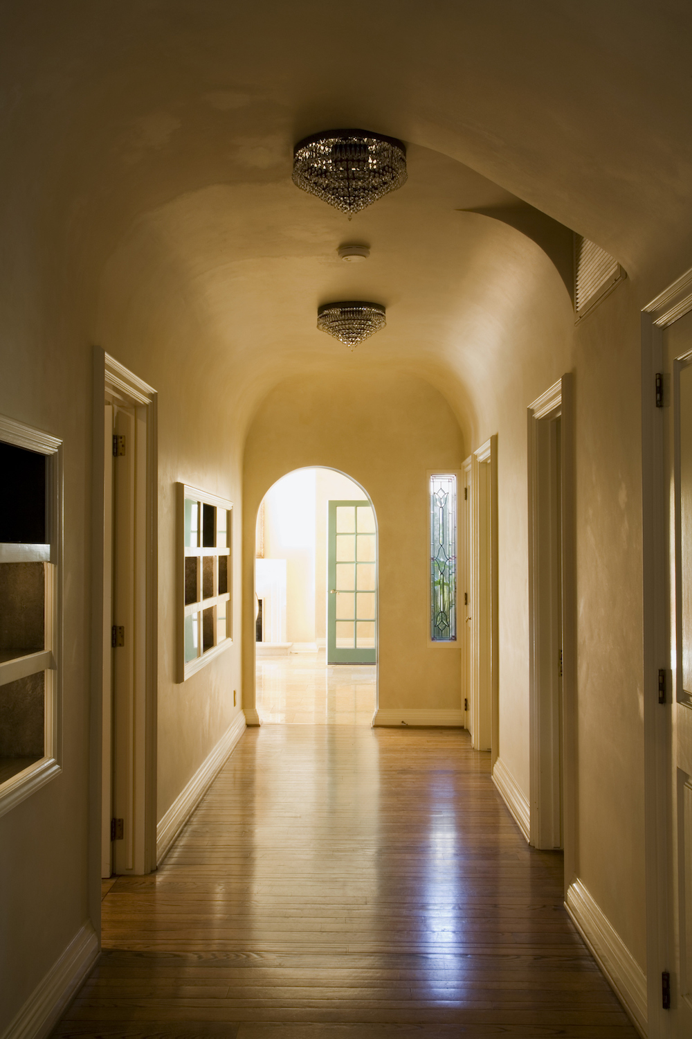dark hallway in a home