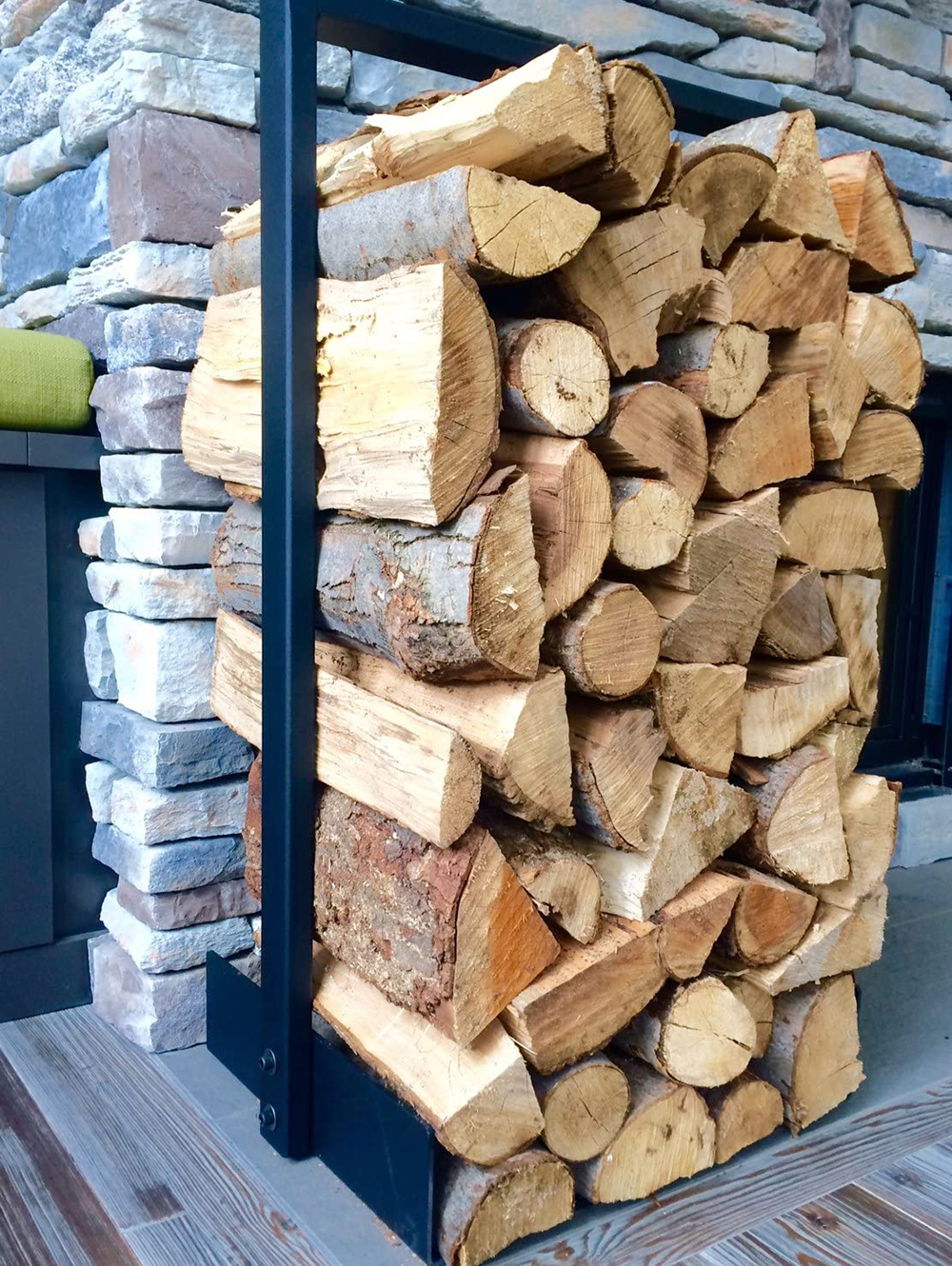 Tall firewood holder