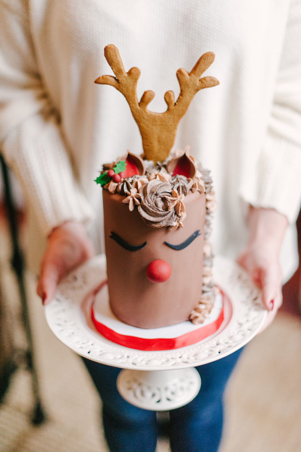 Rudolph the reindeer cake