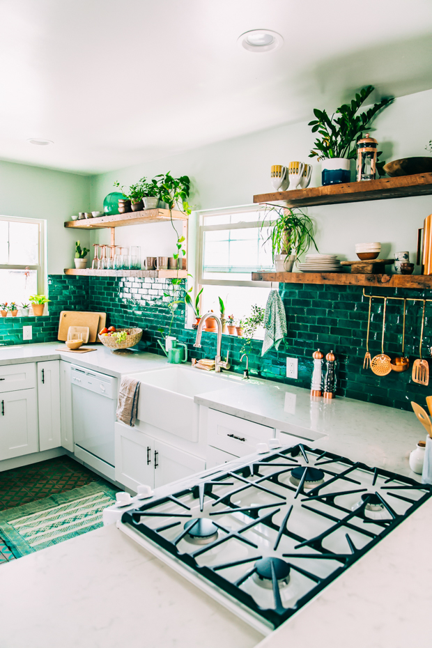 Bohemian kitchen by designer blogger Justina Blakeney
