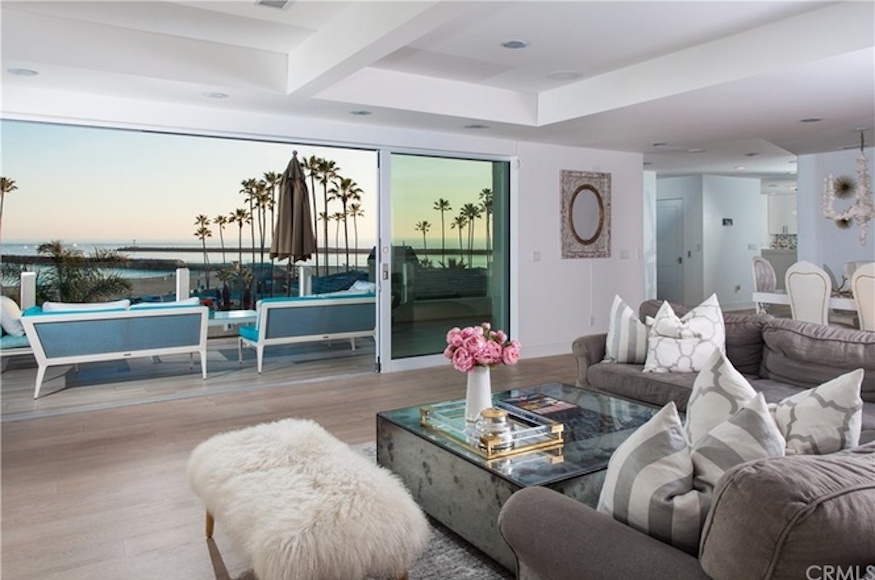 Living room of Real Housewives of Orange County Kelly Dodd's California mansion