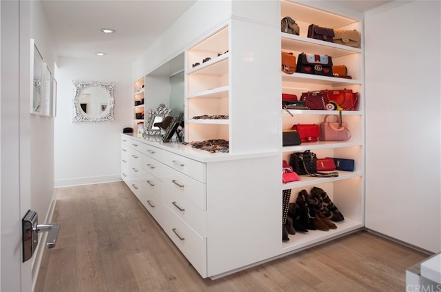 Closet of Real Housewives of Orange County Kelly Dodd's California mansion