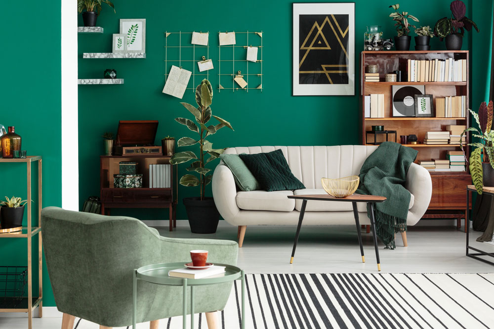 Living room trend: jewel tones