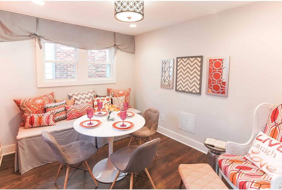 Bright and beautiful breakfast nook
