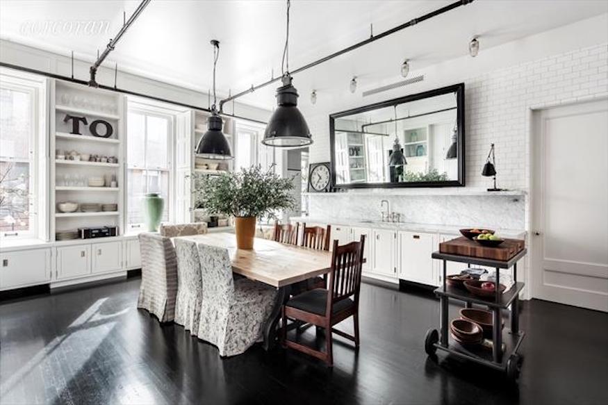 Addition view of the kitchen in Meg Ryan's former SoHo loft in New York City