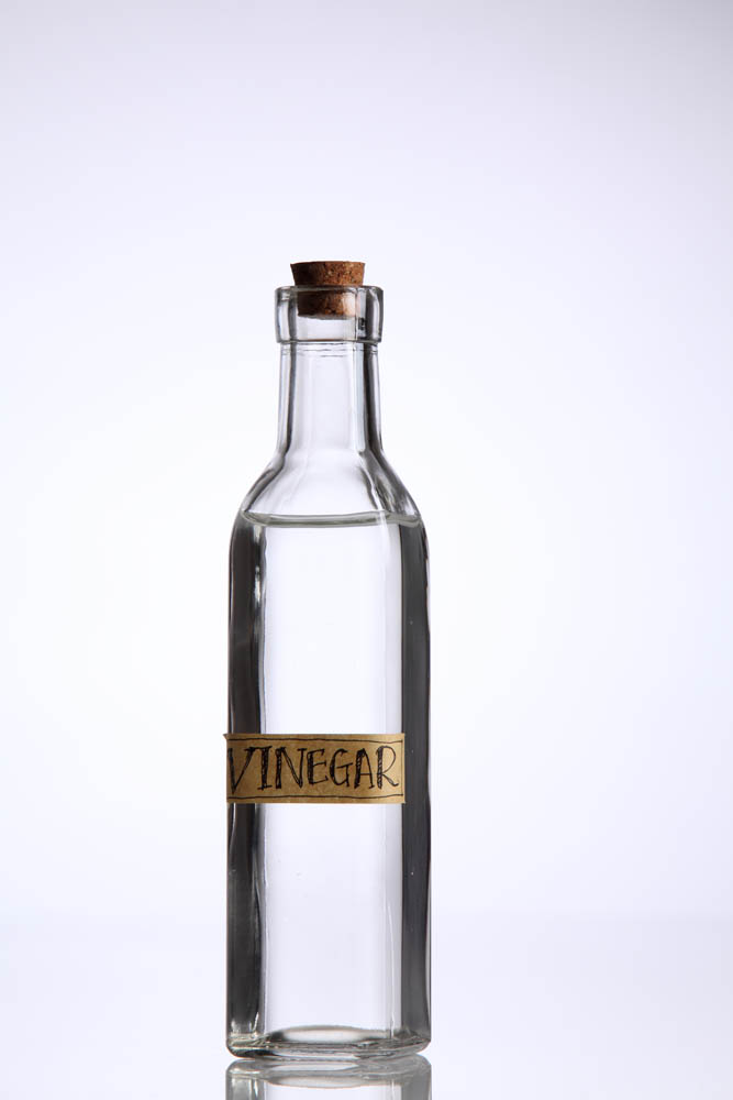 White vinegar bottle