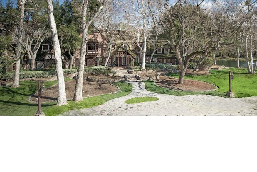 The main house of Neverland Ranch