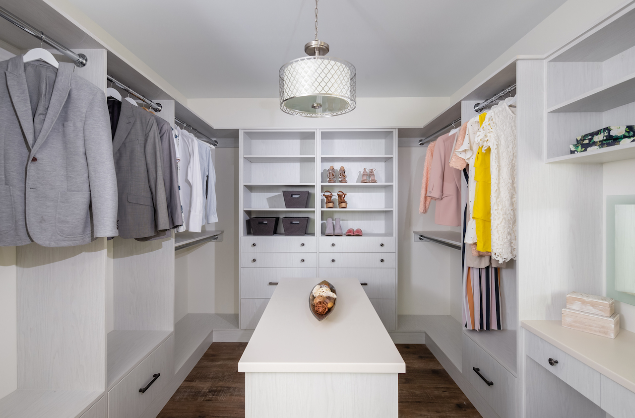 The master bedroom's enormous walk-in closet offers plenty of space