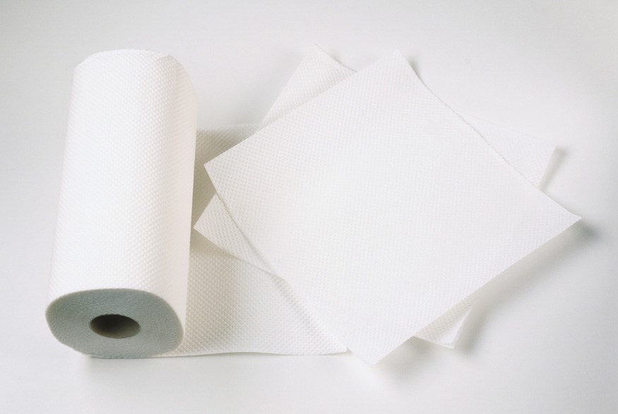 A roll of paper towel.