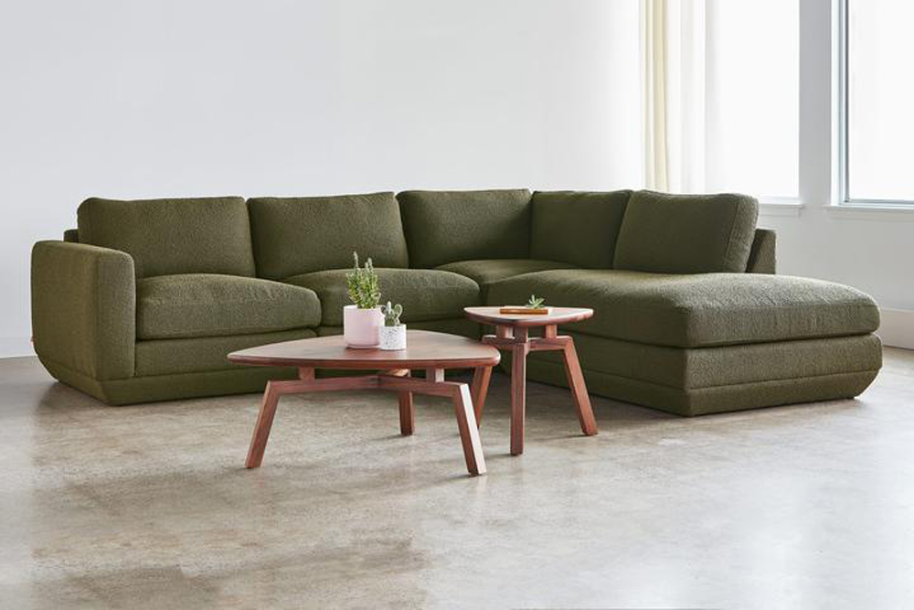 moss green sectional couch